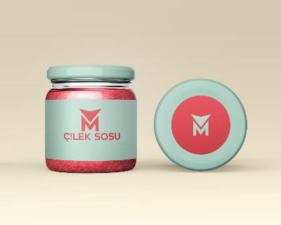 Çilek Konserve Etiketi